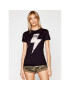 One Teaspoon Тишърт Lightening Tee 23887 Черен Slim Fit - Pepit.bg