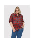 ONLY Carmakoma Риза Pini 15242434 Червен Regular Fit - Pepit.bg