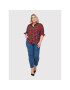ONLY Carmakoma Риза Pini 15242434 Червен Regular Fit - Pepit.bg