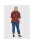 ONLY Carmakoma Риза Pini 15242434 Червен Regular Fit - Pepit.bg
