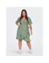 ONLY Carmakoma Рокля 15252210 Зелен Regular Fit - Pepit.bg