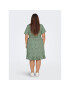 ONLY Carmakoma Рокля 15252210 Зелен Regular Fit - Pepit.bg