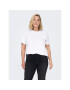 ONLY Carmakoma Тишърт 15287998 Бял Regular Fit - Pepit.bg