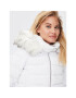 ONLY Пухено яке Camilla 15204607 Бял Regular Fit - Pepit.bg