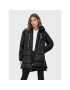 ONLY Пухено яке Nora 15230125 Черен Regular Fit - Pepit.bg