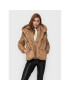 ONLY Пухено яке Sydney 15231475 Кафяв Regular Fit - Pepit.bg
