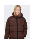 ONLY Пухено яке Amanda 15233425 Кафяв Regular Fit - Pepit.bg