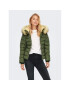 ONLY Пухено яке Camilla 15204607 Зелен Regular Fit - Pepit.bg
