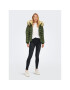 ONLY Пухено яке Camilla 15204607 Зелен Regular Fit - Pepit.bg