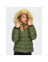 ONLY Пухено яке Camilla 15204607 Зелен Regular Fit - Pepit.bg
