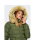 ONLY Пухено яке Camilla 15204607 Зелен Regular Fit - Pepit.bg