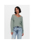 ONLY Пуловер Rica 15224360 Зелен Regular Fit - Pepit.bg