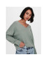 ONLY Пуловер Rica 15224360 Зелен Regular Fit - Pepit.bg