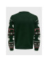 Only & Sons Пуловер Xmas Santa 22023994 Зелен Regular Fit - Pepit.bg