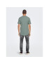 Only & Sons Тишърт 22017822 Зелен Long Line Fit - Pepit.bg