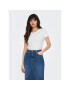 ONLY Тишърт Carlotta 15256154 Бял Tight Fit - Pepit.bg