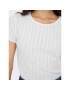 ONLY Тишърт Carlotta 15256154 Бял Tight Fit - Pepit.bg