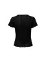 ONLY Тишърт Carlotta 15256154 Черен Tight Fit - Pepit.bg