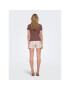 ONLY Тишърт Carlotta 15256154 Розов Tight Fit - Pepit.bg