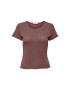 ONLY Тишърт Carlotta 15256154 Розов Tight Fit - Pepit.bg