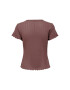 ONLY Тишърт Carlotta 15256154 Розов Tight Fit - Pepit.bg