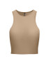 ONLY топ 15289846 Кафяв Cropped Fit - Pepit.bg