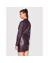 Patrizia Pepe Кожена рокля 8A0986/E005-M424 Виолетов Regular Fit - Pepit.bg