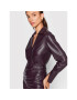 Patrizia Pepe Кожена рокля 8A0986/E005-M424 Виолетов Regular Fit - Pepit.bg