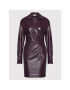 Patrizia Pepe Кожена рокля 8A0986/E005-M424 Виолетов Regular Fit - Pepit.bg