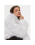 Patrizia Pepe Кожено палто 2O0082/E036-W356 Сив Oversize - Pepit.bg