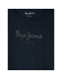 Pepe Jeans Блуза Hana Glitter PG501364 Тъмносин Regular Fit - Pepit.bg