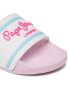 Pepe Jeans Чехли Slider Logo Girl PGS70045 Бял - Pepit.bg