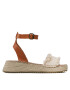 Pepe Jeans Еспадрили Kate Fabric PLS90592 Бял - Pepit.bg