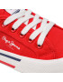 Pepe Jeans Гуменки Brady Boy Basic PBS30527 Червен - Pepit.bg