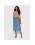 Pepe Jeans Миди пола Denim PL900977 Син Regular Fit - Pepit.bg