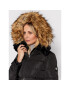 Pepe Jeans Пухено яке Frida PL401962 Черен Regular Fit - Pepit.bg