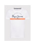 Pepe Jeans Тишърт Abrel PM508216 Бял Regular Fit - Pepit.bg