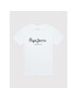 Pepe Jeans Тишърт Art N PB503491 Бял Regular Fit - Pepit.bg