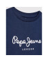 Pepe Jeans Тишърт Art N PB503491 Тъмносин Regular Fit - Pepit.bg