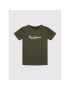 Pepe Jeans Тишърт Art New PB503193 Зелен Regular Fit - Pepit.bg