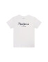 Pepe Jeans Тишърт Art PB501228 Бял Regular Fit - Pepit.bg