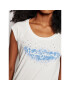 Pepe Jeans Тишърт Camila PL504827 Бял Regular Fit - Pepit.bg