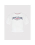 Pepe Jeans Тишърт Cara PL505151 Бял Relaxed Fit - Pepit.bg