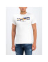 Pepe Jeans Тишърт Dean PM506537 Бял Slim Fit - Pepit.bg