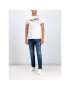 Pepe Jeans Тишърт Dean PM506537 Бял Slim Fit - Pepit.bg