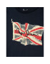 Pepe Jeans Тишърт Flag Logo PB503492 Тъмносин Regular Fit - Pepit.bg