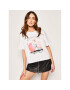 Pepe Jeans Тишърт Francesca PL504460 Бял oversize - Pepit.bg