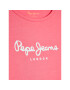 Pepe Jeans Тишърт Hana Glitter Ss PG502442 Розов Regular Fit - Pepit.bg