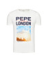 Pepe Jeans Тишърт Manu PM507766 Бял Regular Fit - Pepit.bg