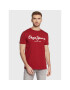 Pepe Jeans Тишърт Original PM508210 Червен Slim Fit - Pepit.bg